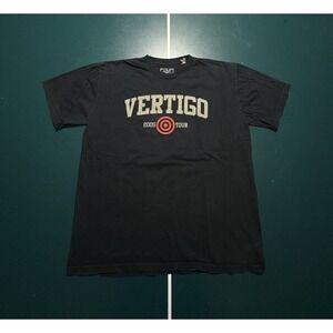 Vintage U2 Vertigo 2005 Tour T Shirt Men's XL Black Music Concert‎ Band Tee